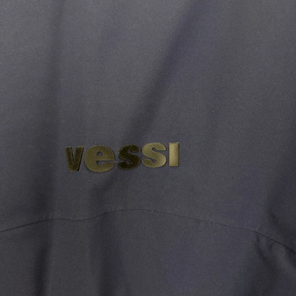 Vessi Bomber Jacket Mens 2XL Blue Mist Quilted Interior Zip Front